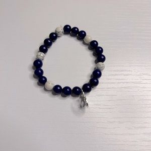 Custom Dark Blue Crystal Bracelet